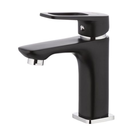 Змішувач для умивальника чорний NEVADA MIXXUS BLACK