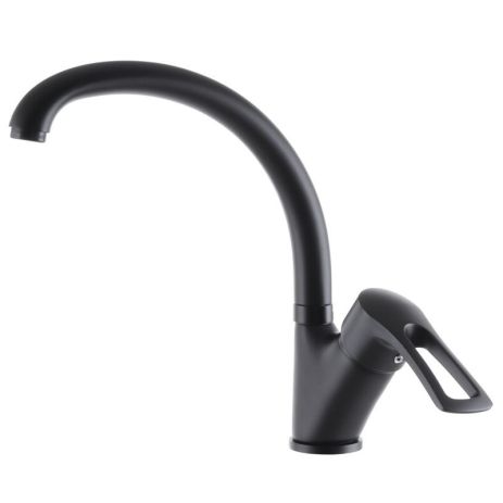 Змішувач для кухні чорний Hansberg 777 black Змішувач для кухні чорний Hansberg 777 black