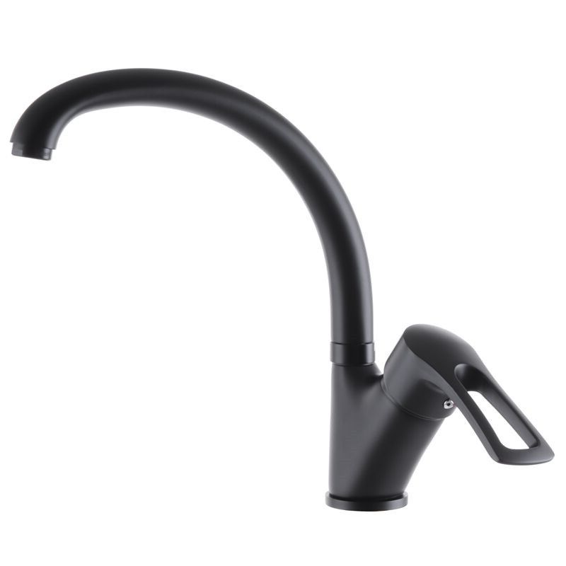 Змішувач для кухні чорний Hansberg 777 black Змішувач для кухні чорний Hansberg 777 black