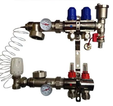 Колектор для теплої підлоги на 2 контури KOER (Чехія)