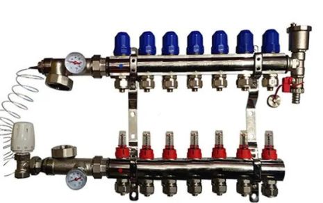 Колектор для теплої підлоги на 7 контурів KOER (Чехія)