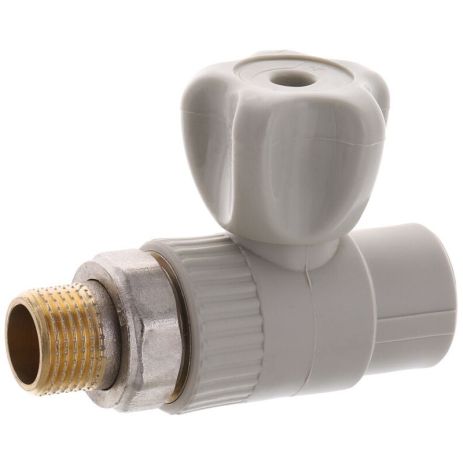 КБП 20х1/2 Кран радиаторный прямой EUROPRODUCT (латунный шар)