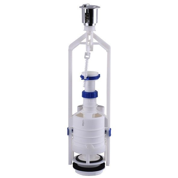 Зливна арматура до унітазу двухкнопочна стійка механізм кнопка Польща KK POL Зливна арматура до унітазу двухкнопочна стійка механізм кнопка Польща KK POL