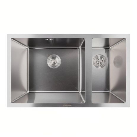 76*45 Мийка нержавійка монтаж під стільницю Valeso Handmade (3.0/0.8)