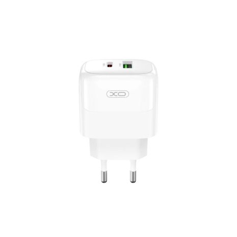 Зарядний пристрій AC XO L137 1USB-C/1USB PD/QC 20W Білий