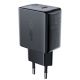 Мережевий зарядний пристрій Acefast A1, Type-C, PD, чорний