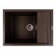 Кухонная мойка гранитная матовая 7050 CASCADA VALESO Темная скала
