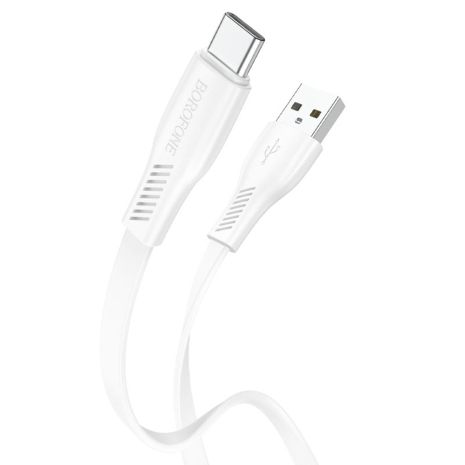 Кабель Borofone BX85 USB to Type-C 3A 1m білий
