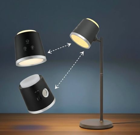 Лампа настільна акумуляторна світлодіодна функціональна Sirius BL-1005 чорна