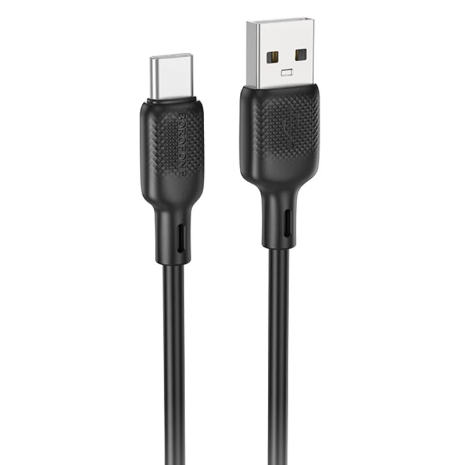 USB Borofone BX113 Silicone Type-C 3A Чорний