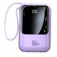 Повербанк HY467 66W 20000 mAh із вбудованими кабелями та цифровим дисплеєм Violet