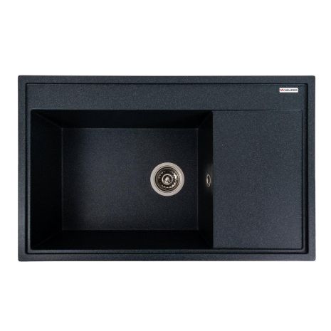 Кухонная мойка из гранита VALESO AZURIT 7950 матовая, антрацит Кухонная мойка из гранита VALESO AZURIT 7950 матовая, антрацит