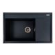 Гранітна кухонна мийка VALESO AZURIT 7950 матова антрацитова