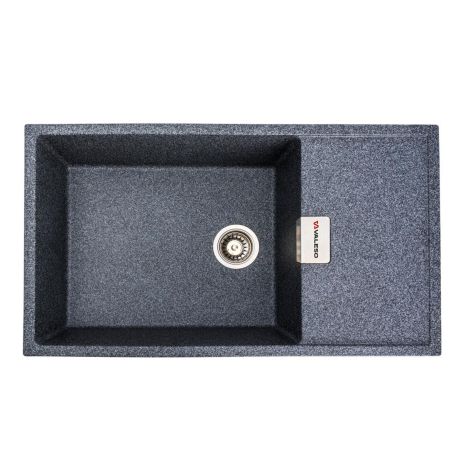 Гранитная мойка для кухни VALESO 8650 DIAMOND матовая (графит)