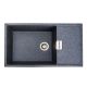 Гранітна мийка для кухні VALESO 8650 DIAMOND матова (графіт)
