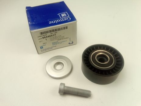 Ролик ремня генератора Captiva/Cruze/Epica/Lacetti/Nubira, Antara 2.0d обвідний (96440417) GM