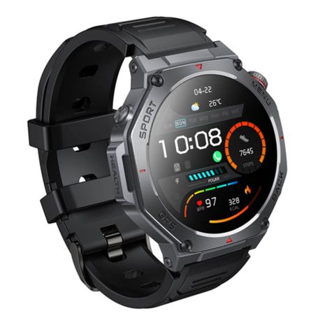 Смарт годинник Hoco Y37 GPS + 3 Аtm, BT5.3, 520mAh, Чорний