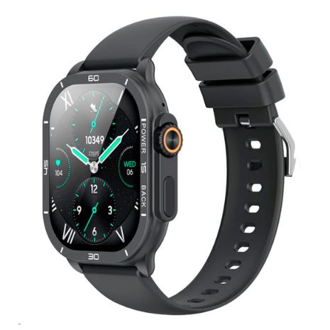 Смарт годинник XO J12, AMOLED, BT5.3, IP68, 300mAh, Чорний