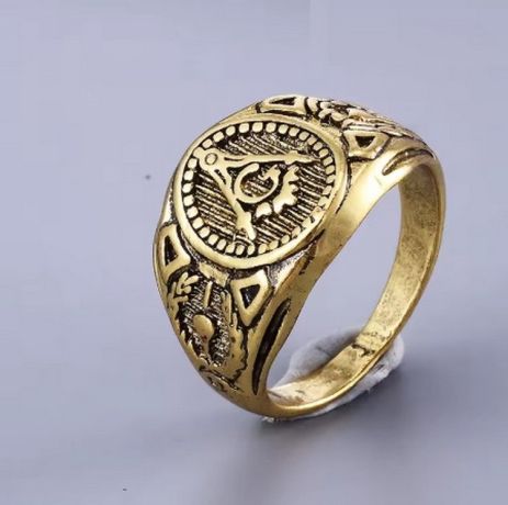 Кільце символ масонів перстень ілюмінати всевидюче масонське око