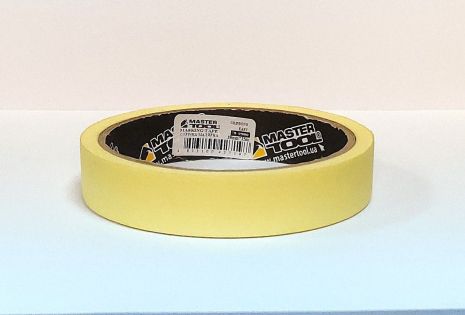 Жовта універсальна малярська стрічка GripBond Easy 19мм×15м MASTERTOOL 79-9900