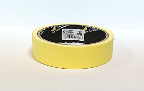 Стрічка малярська універсальна GripBond Easy 25 мм×15 м жовта MASTERTOOL 79-9901