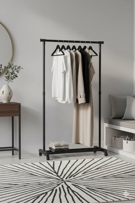 Вешалка для одежды мобильная 78*38*150 см.