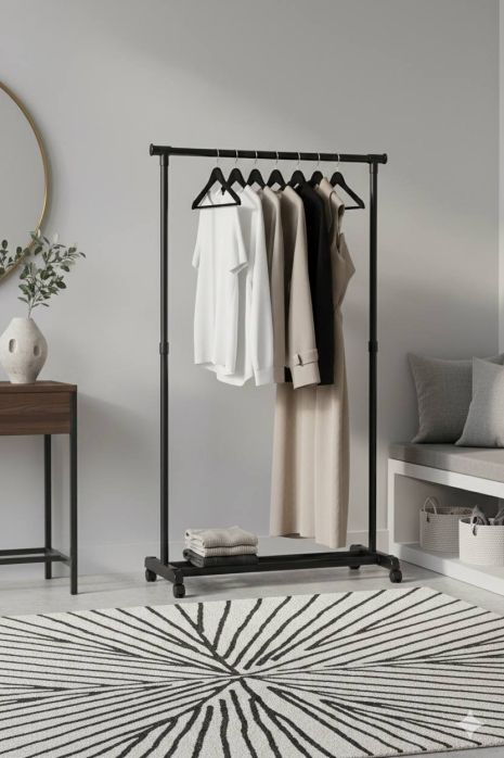 Стійка для одягу пересувна 78*38*150 см