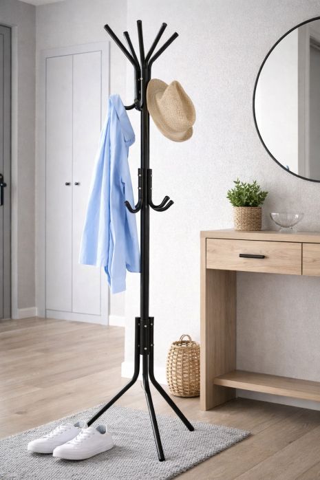 Підлогова металева вішалка для одягу та головних уборів Кактус 2512