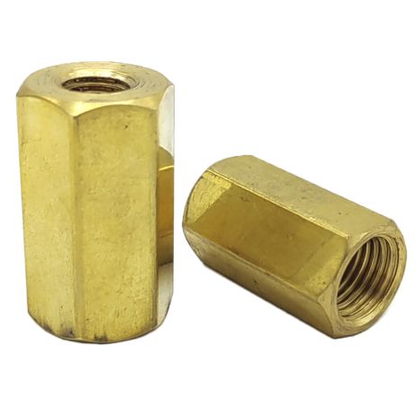 Резьб. переходник для торм. трубок с резьбой (внутр. М10x1.25 мм-внутр. М15x1 мм Латунь) В102В151Л