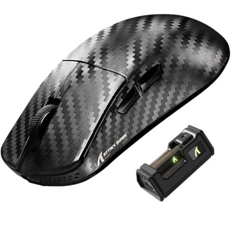 Бездротова миша ATTACK SHARK R11 ULTRA 42000 DPI, PAW3950 MAX, Carbon Shark, 8K,Чорна