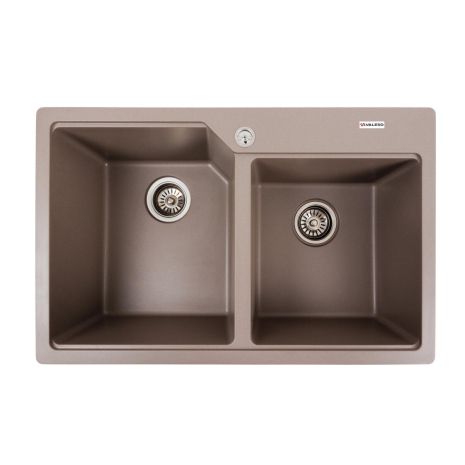 Гранітна мийка для кухні VALESO 7850 HARMONY матова Дюна