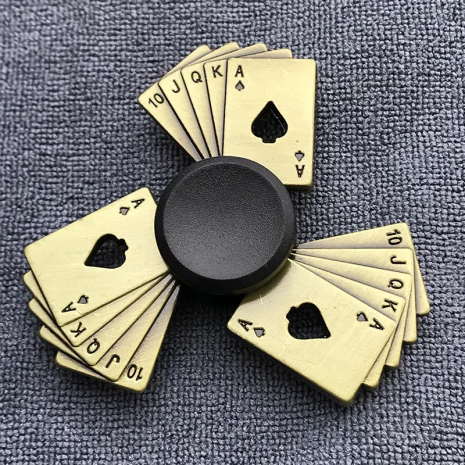 Спінер Флеш-рояль у вигляді покерних карт роял-флеш антистрес Fidget Spinner
