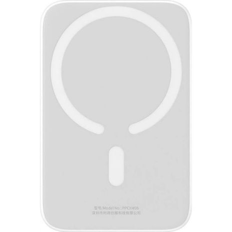 Power Bank Baseus магнитный 20000 мАч, беспроводная зарядка 15Вт, PD 20Вт (USB-C) Белый