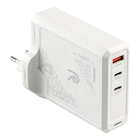Сетевое Зарядное Устройство Remax RP-U106 140W 2C+1A GaN Белый