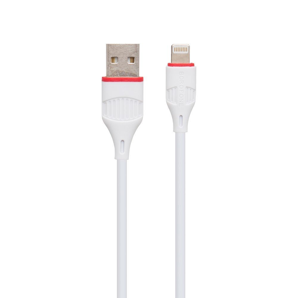 Borofone BX17 Кабель USB to Lightning 2.4A 1м Білий Borofone BX17 Кабель USB to Lightning 2.4A 1м Білий
