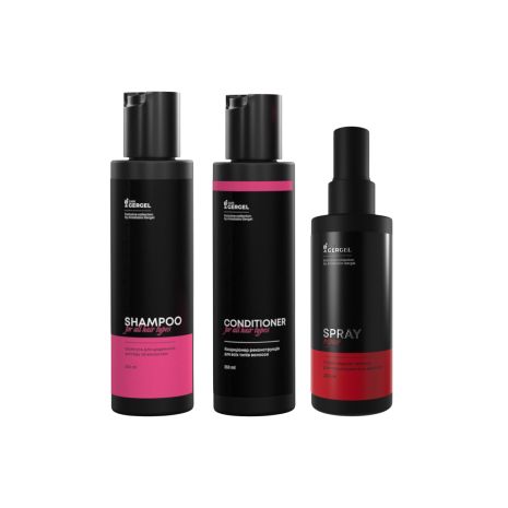 Набор для сухих поврежденных волос и жирной кожи головы GergelCare