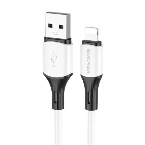Кабель Borofone BX79 USB to Lightning 2.4A 1m белый