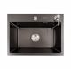 Кухонна мийка 58*43 PVD чорна VALESO Handmade (3.0/1.5)