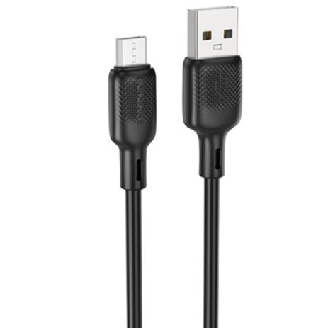 USB Borofone BX113 Silicone Micro 2.4A Черный