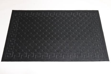 Килимок з тисненням 60*90 см текстильний на гумовій основі 1321/black Килимок з тисненням 60*90 см текстильний на гумовій основі 1321/black