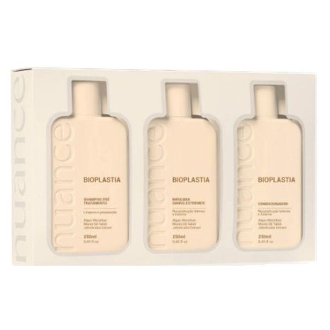 Набор Nuance Bioplastia Home Kit по уходу за поврежденными волосами 3х250 мл