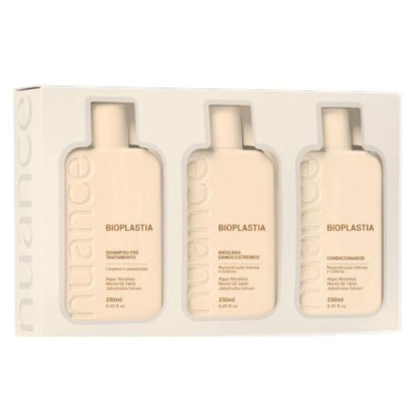 Набор Nuance Bioplastia Home Kit по уходу за поврежденными волосами 3х250 мл