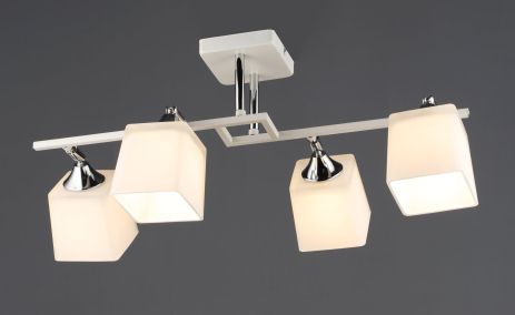 Потолочная люстра VALESO B N6646/4 WT+CR с 4 плафонами