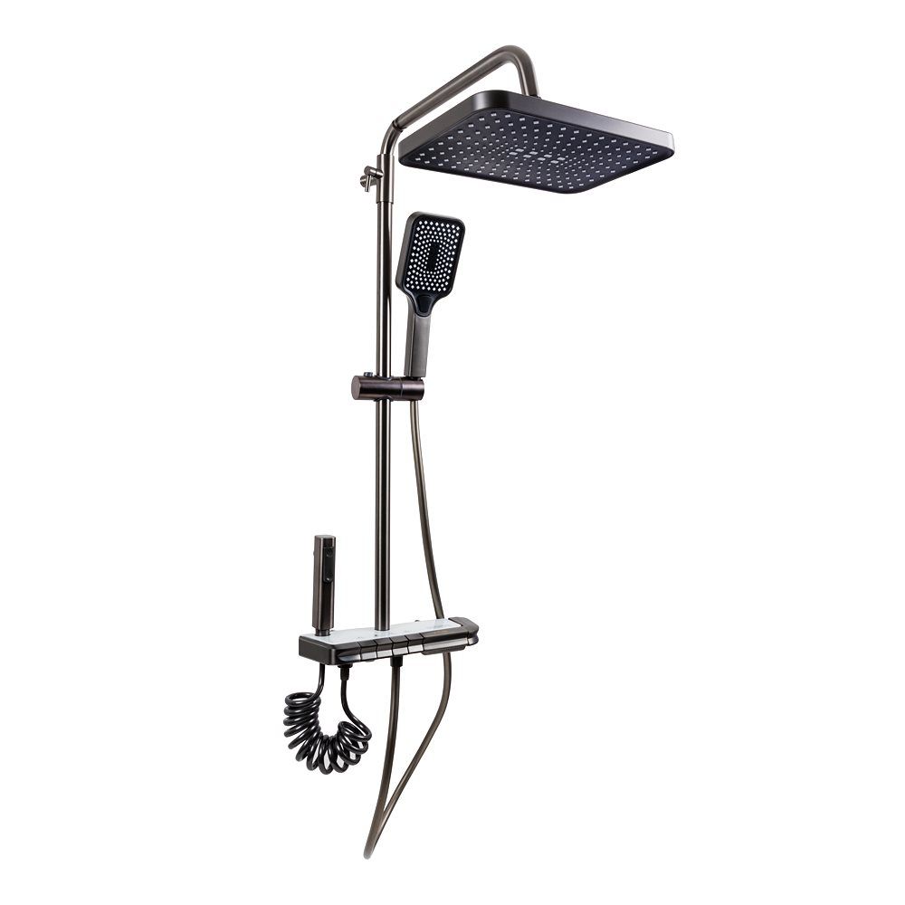 Черная душевая колонна VALESO NSK078 PVD с индикатором температуры Черная душевая колонна VALESO NSK078 PVD с индикатором температуры