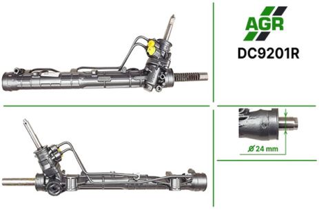 Рулевая рейка с ГУР, DACIA Logan 04-, RENAULT Sandero 07-, LADA Largus12-, NISSA ALMERA, AGR (DC9201R)