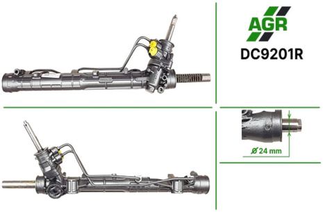 Рулевая рейка с ГУР, DACIA Logan 04-, RENAULT Sandero 07-, LADA Largus12-, NISSA ALMERA, AGR (DC9201R)