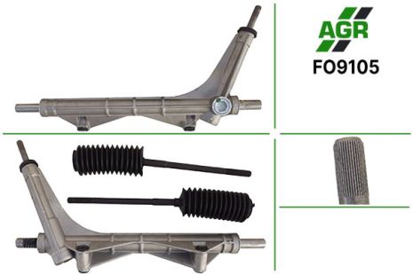 Рулевая рейка без УР, новая, FORD TRANSIT 85-91, FORD TRANSIT 92-00, AGR (FO9105)