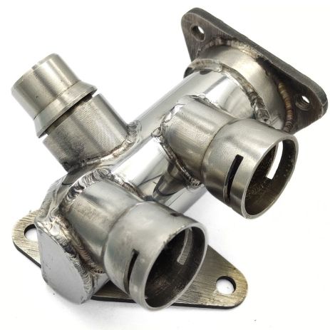 Фланець охолодження 058121132 Audi, VW з нержавійки - ДОВІЧНА ГАРАНТІЯ, ACS (Р386)