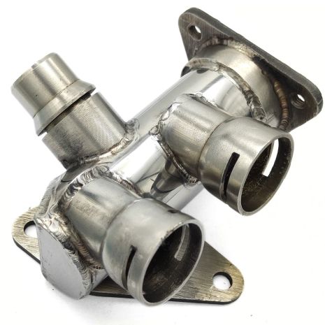 Фланець охолодження 058121132 Audi, VW з нержавійки - ДОВІЧНА ГАРАНТІЯ, ACS (Р386)