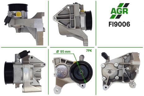 Насос ГУР с механическим приводом, новый, FIAT DUCATO 02-06; IVECO Daily 2002-2006, AGR (FI9006)